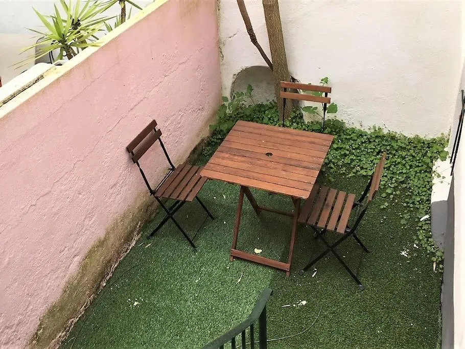 Sm1-Happy At Hip Pr.Real & Bair.Alto + Private Patio! Apartment Lisbon Portugal