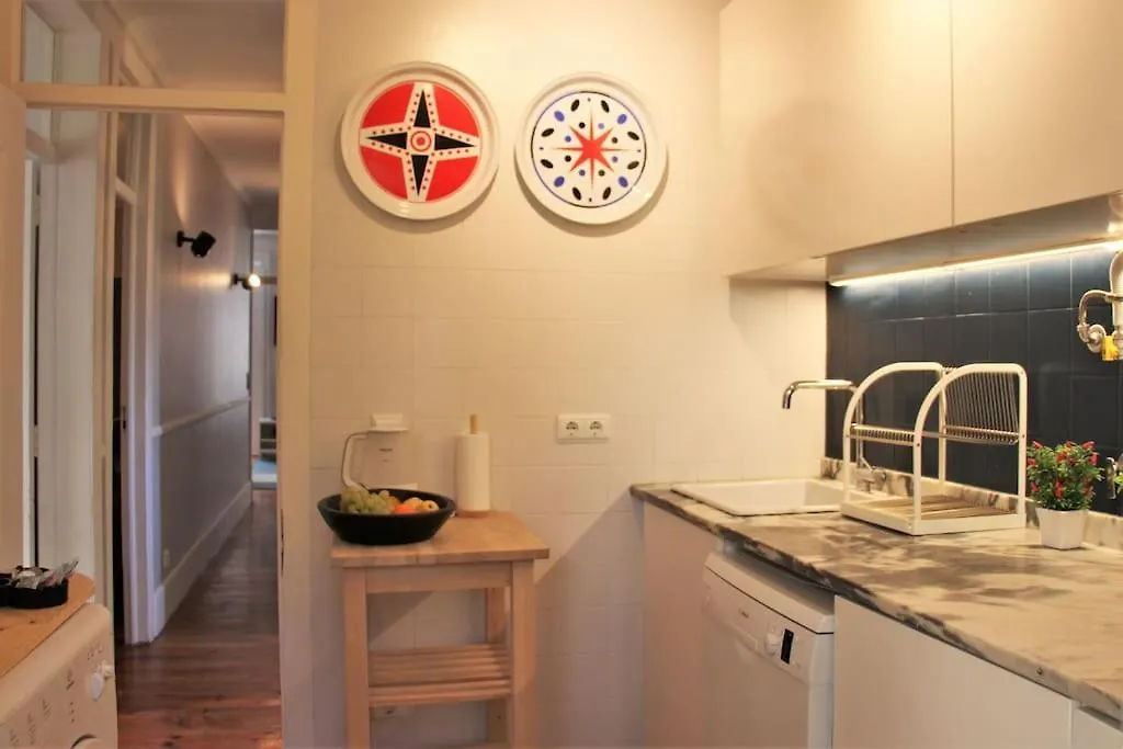 Sm1-Happy At Hip Pr.Real & Bair.Alto + Private Patio! Apartment Lisbon