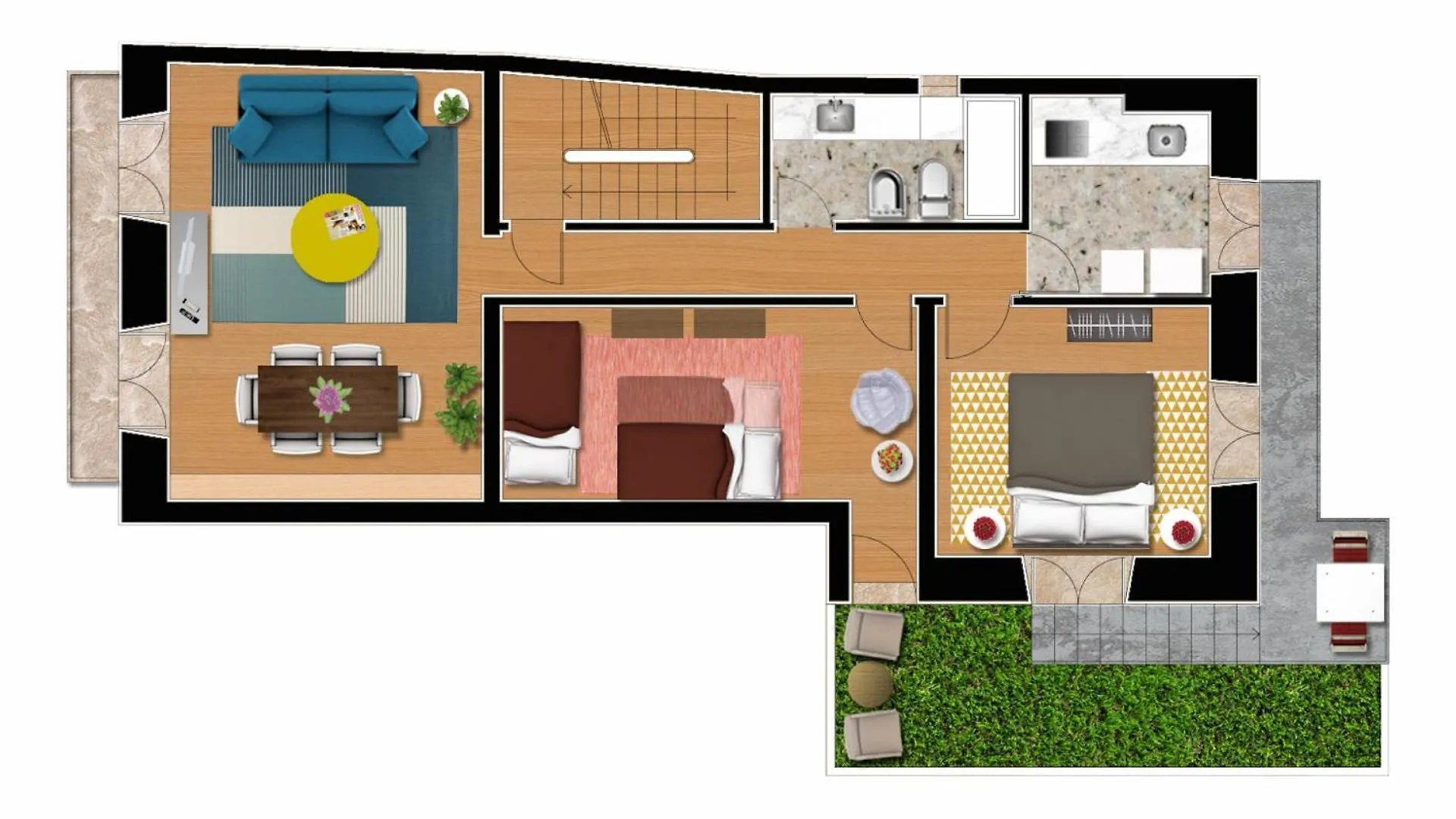 Sm1-Happy At Hip Pr.Real & Bair.Alto + Private Patio! Apartment Lisbon